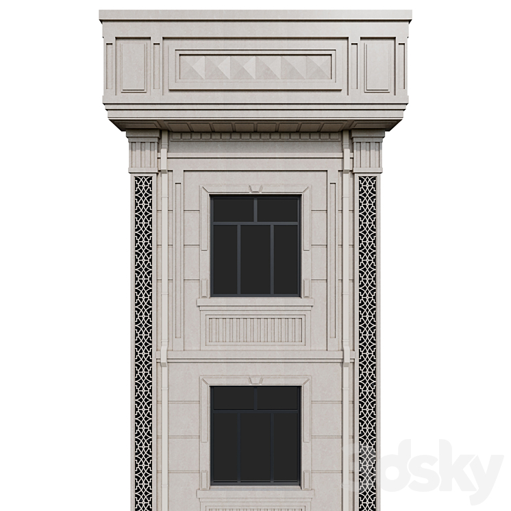 Facade Elements Alucobond Sheathing by Devran Rahim 3D Model
