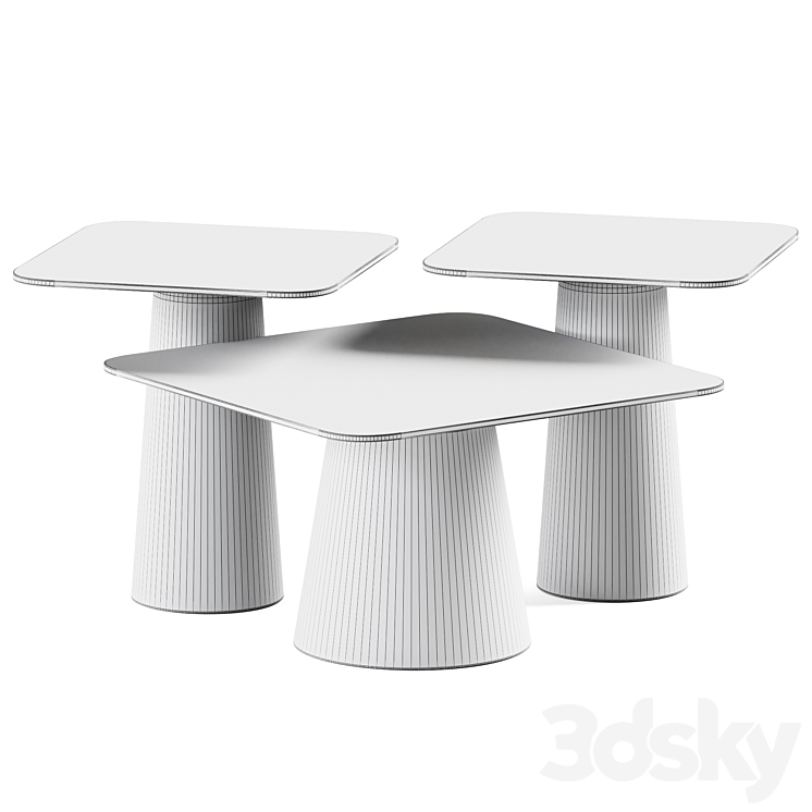 Glass Coffee Tables Balane La Redoute / Glass Table 3D Model