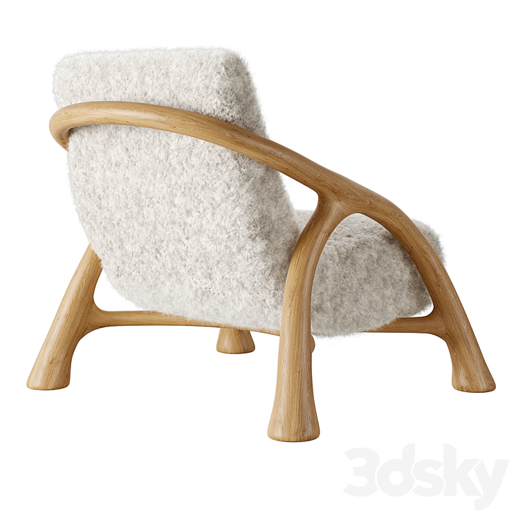Saccomanno Dayot Yaka Oak Chair 3DS Max - thumbnail 2