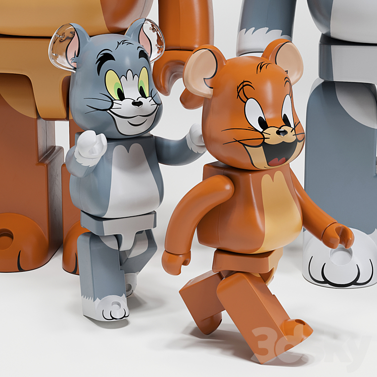 Bearbrick / Tom and Jerry 3D Model