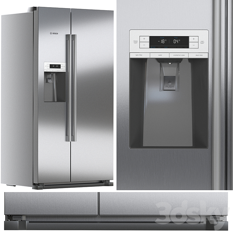 Set of kitchen appliances BOSCH 8 3DS Max Model - thumbnail 2