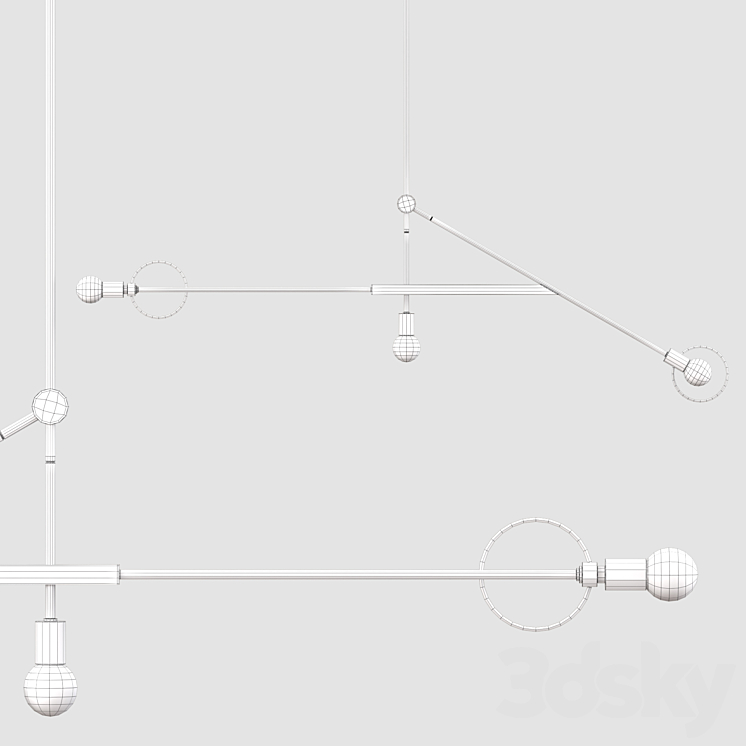 Pendant lamp Illifiay Reos by Romatti 3DS Max Model - thumbnail 2