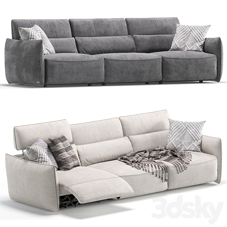3DSKY Stupore C027 Sofa By Natuzzi Editions 2 Version 3D Model