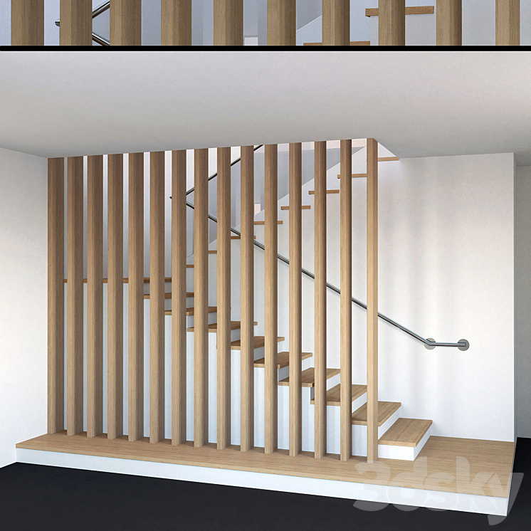 Staircase 001 3D Model