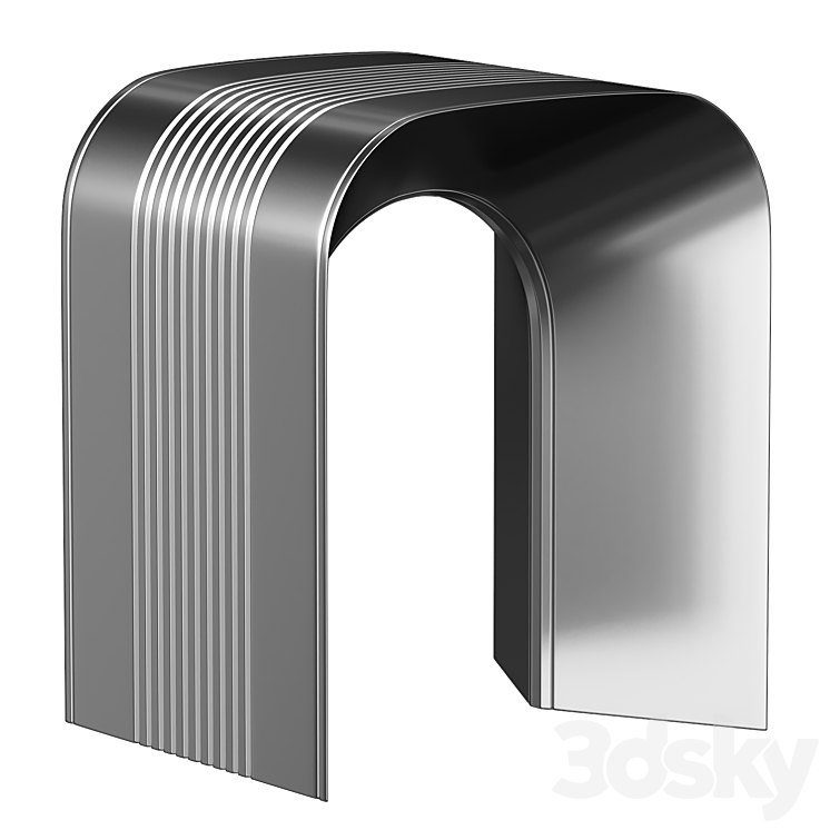 paperthin stool 3DS Max Model - thumbnail 1