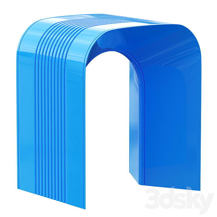 paperthin stool 3DS Max Model - thumbnail 2