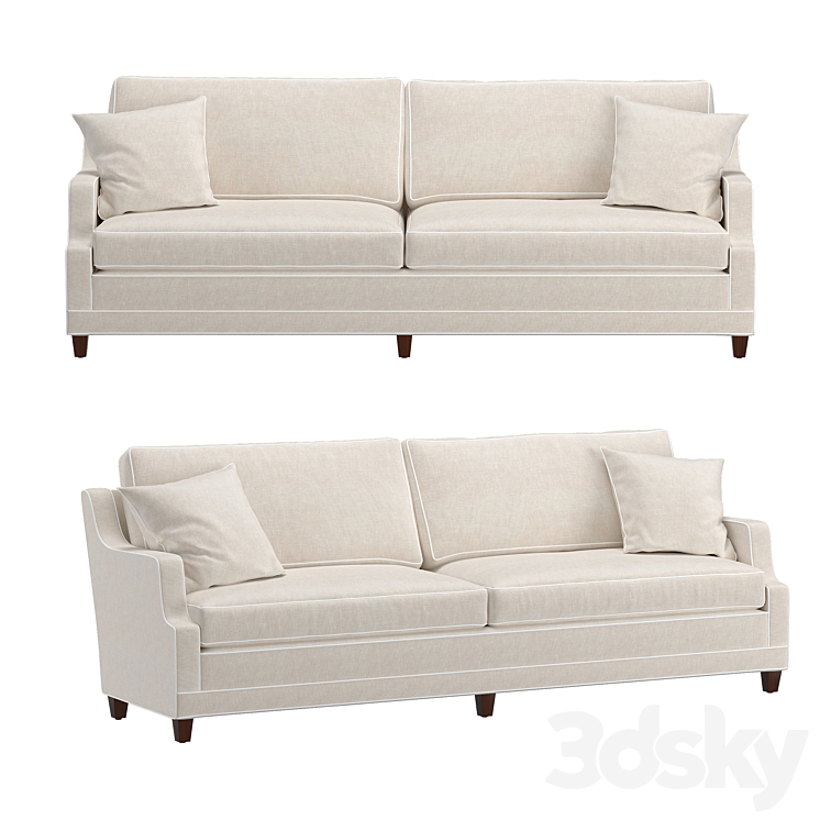 sofa Ashley 3DS Max Model - thumbnail 1