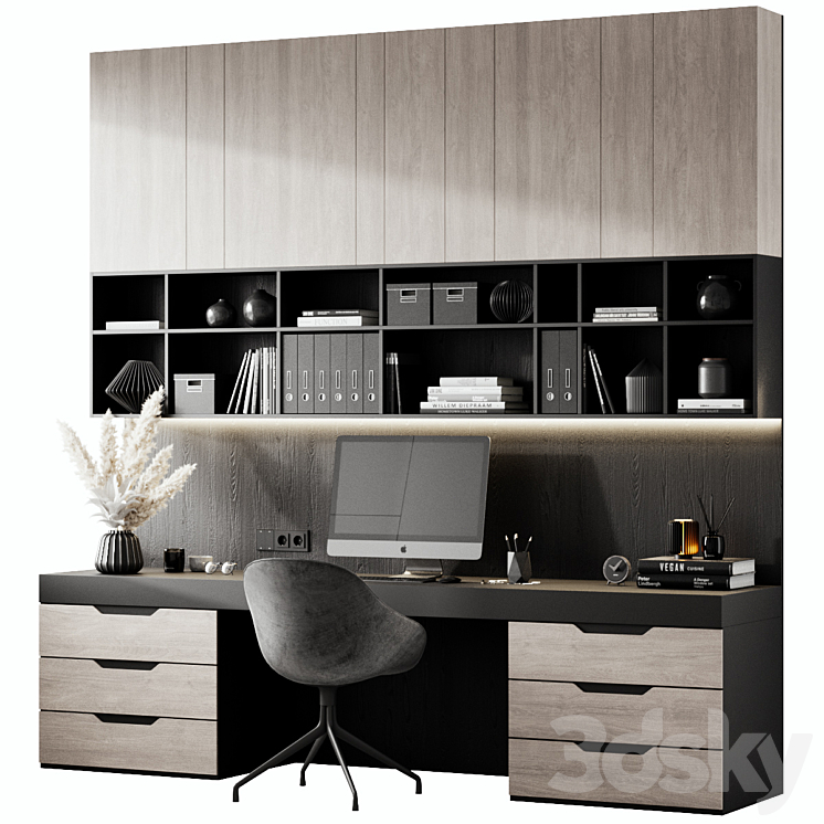 Home Office 2 3DS Max Model - thumbnail 1
