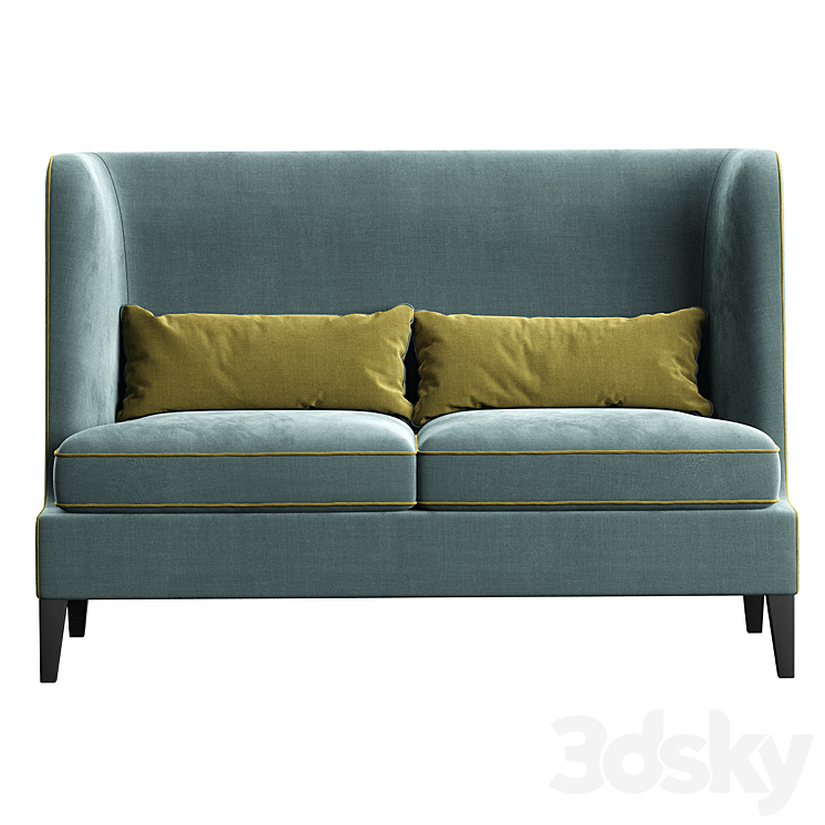 Sofa Cyan Konyshev 3D Model Free