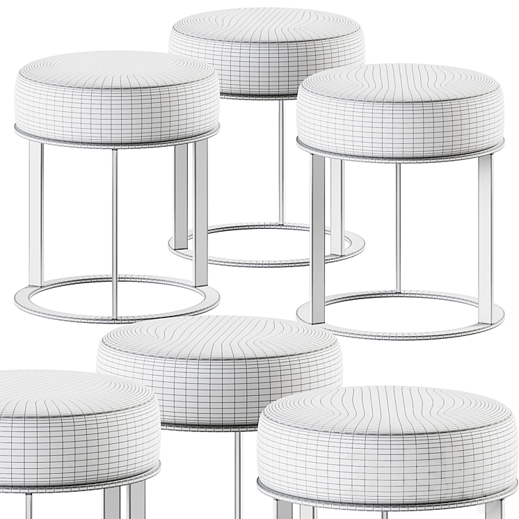 B&B Italia Frank Ottoman \/ Pouffe 3D Model Free