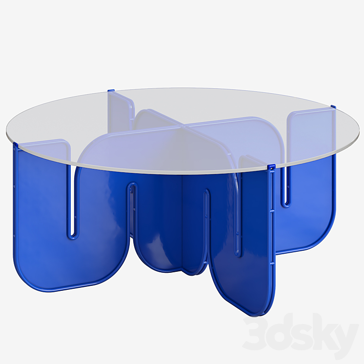 Wave Table by Bend Goods 3DS Max Model - thumbnail 1