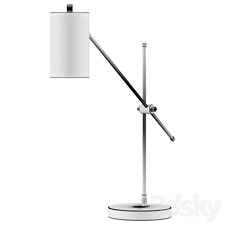 Table lamp Adjustable Antique Task Lamp work lamp 3DS Max - thumbnail 2