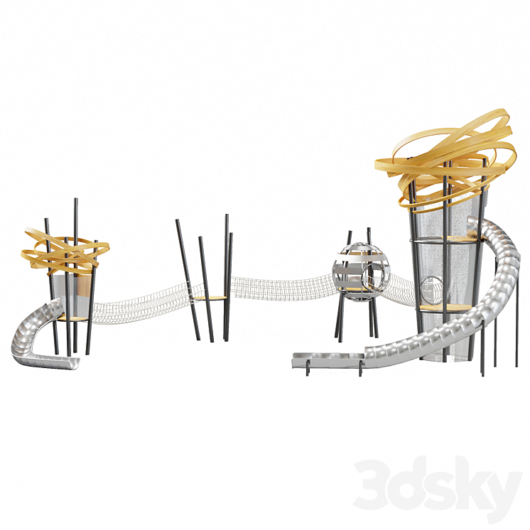 Modern playground 3D Model