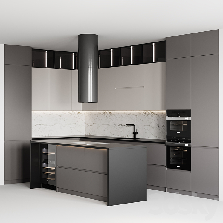 kitchen modern-005 3D Model