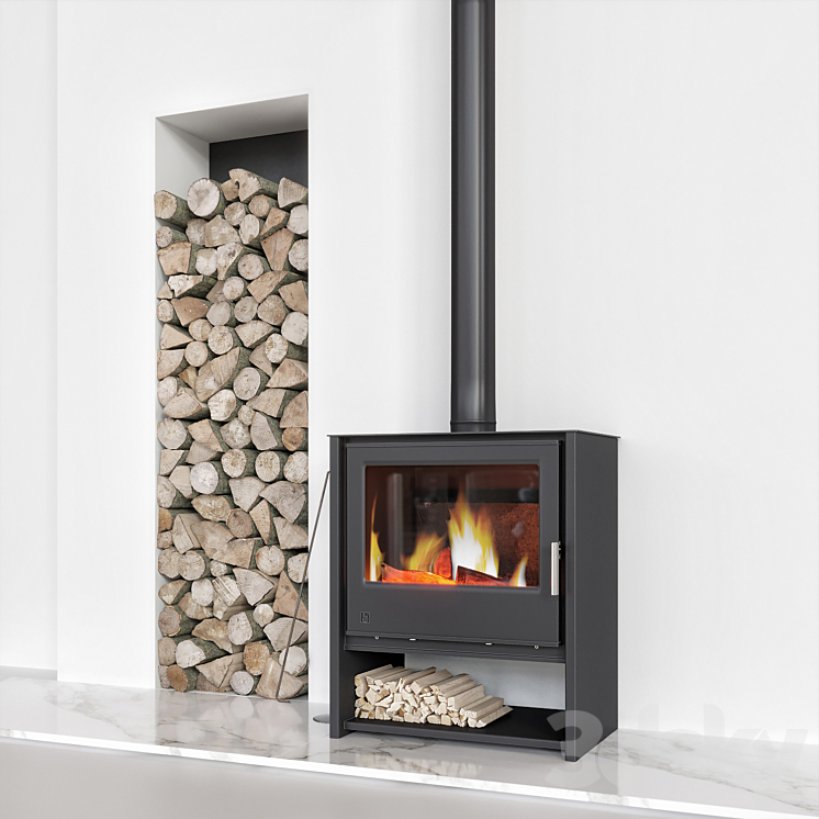 Arada i600 Fireplace 3D Model
