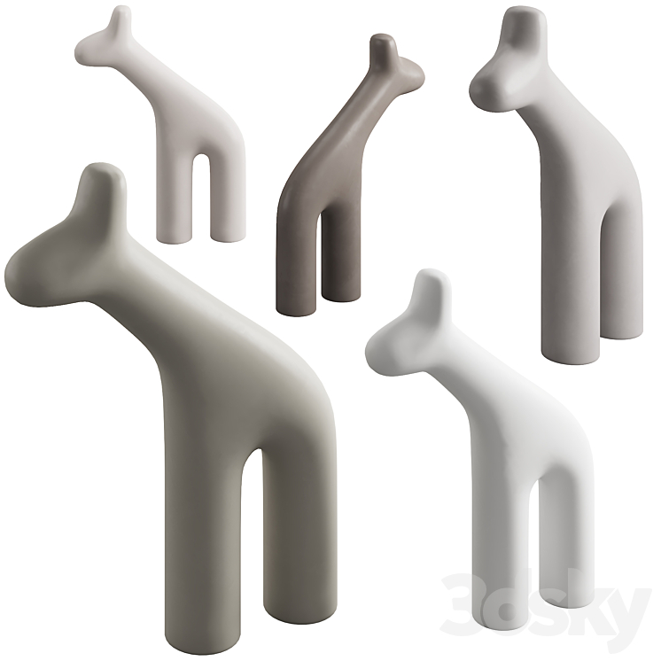 099 Plust RAFFA Polyethylene sculptures 3DS Max - thumbnail 1