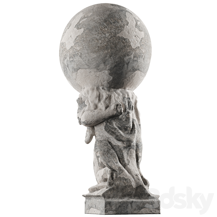 Hercules Holding Globe 3D Model