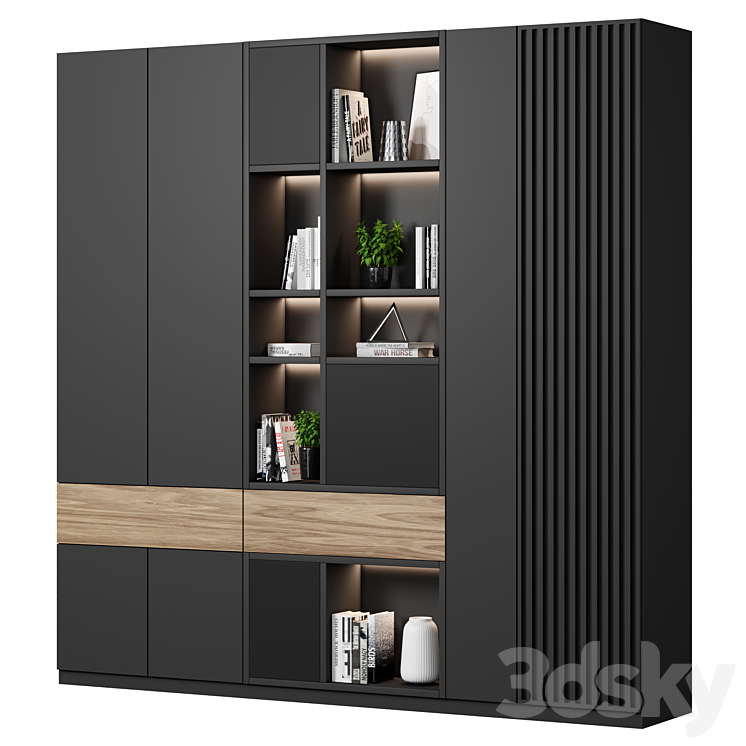 Cabinet with shelves 21 3DS Max - thumbnail 2