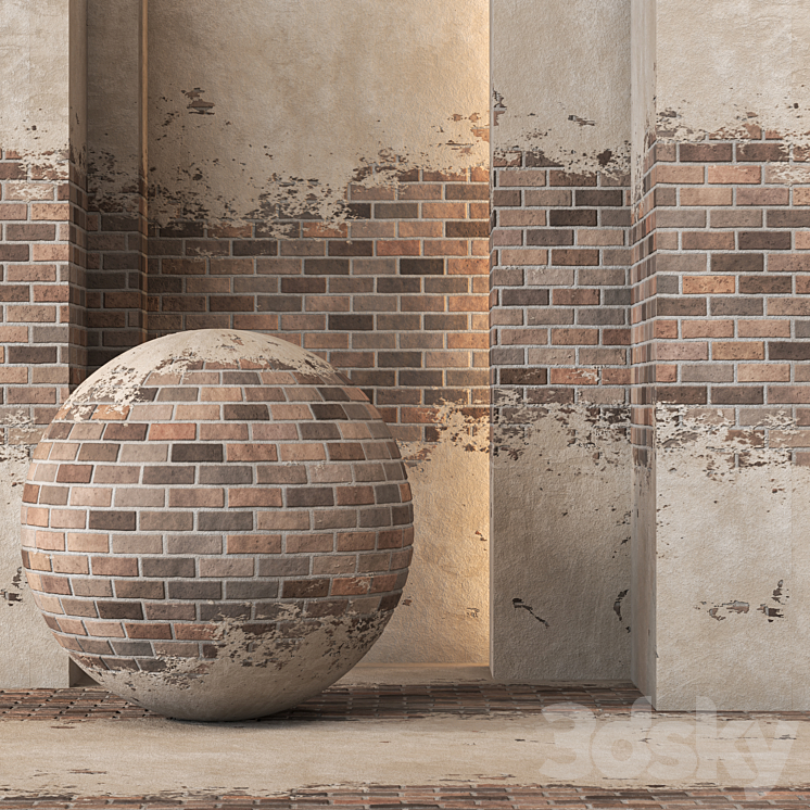 Old Brick Texture 4K Seamless – Tileable 3D Model