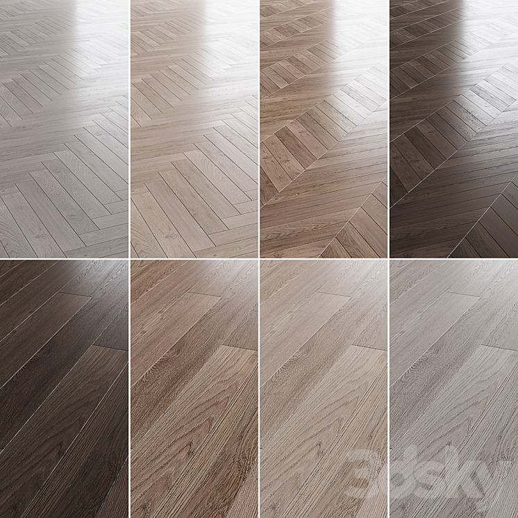 Wood Floor Set_01 3DS Max Model - thumbnail 1