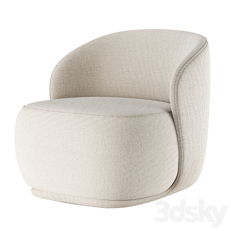 La Pipe lounge chair 3DS Max Model - thumbnail 1