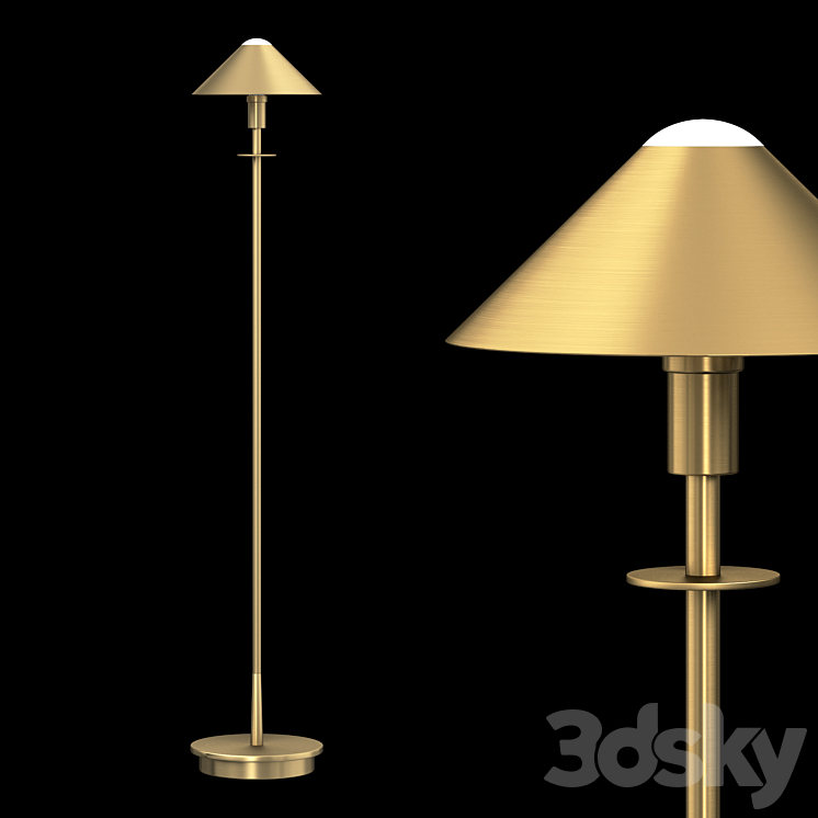6505 Floor Lamp 3DS Max Model - thumbnail 1