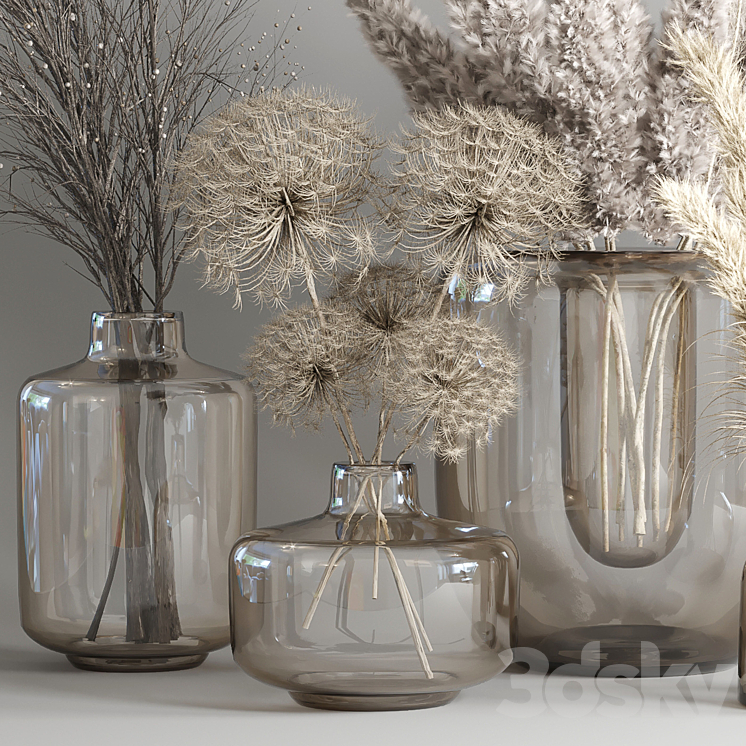 Dry Bouquet Collection 05 – Dried autumn plants and flowers 3DS Max - thumbnail 2