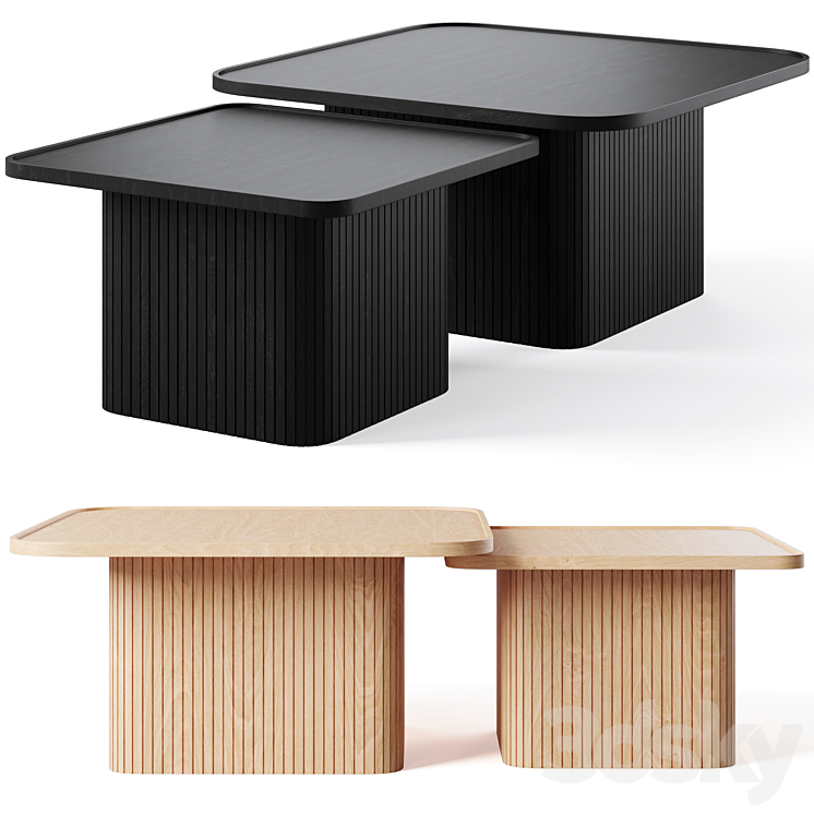 Coffee Table Sullivan by Rowico Home 3DS Max - thumbnail 1