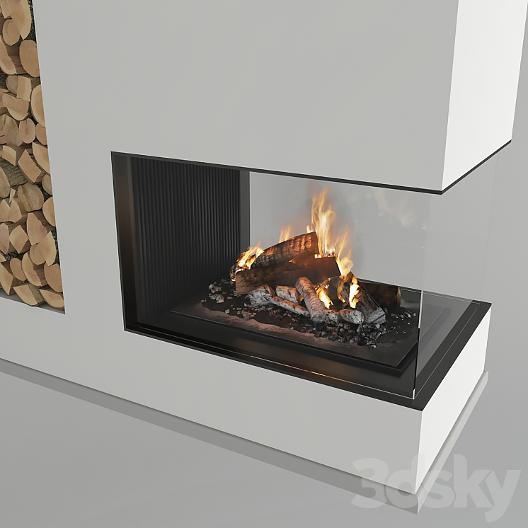 Fireplace 3D Model Free