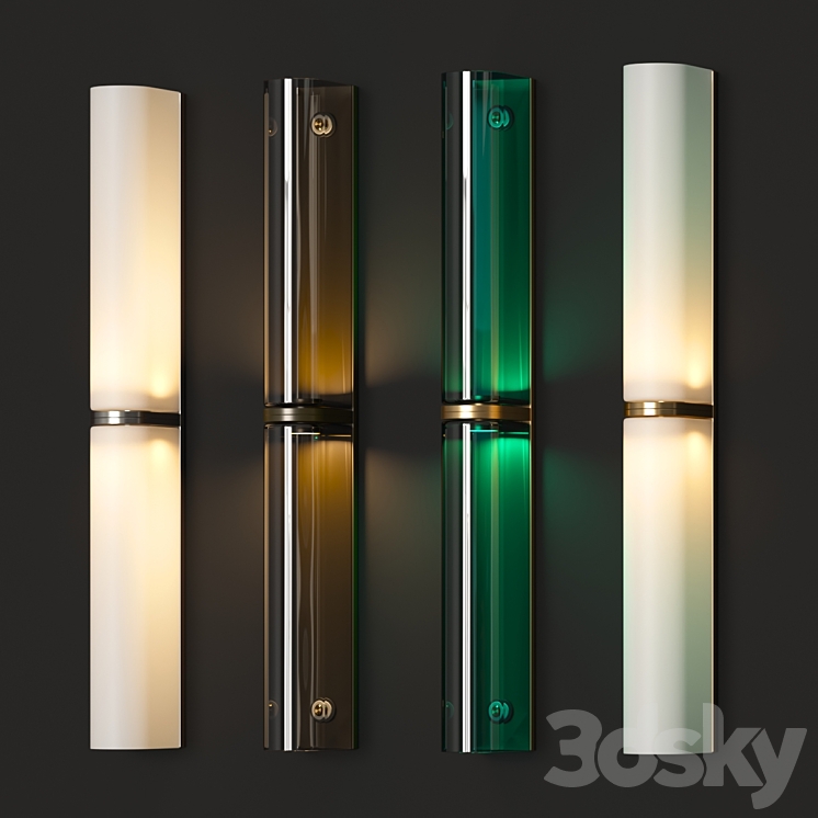 Articolo Slim Double Wall Lamps 3DS Max - thumbnail 2