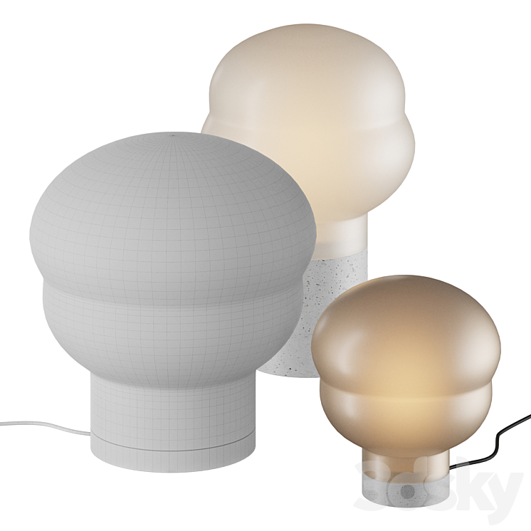 KUMO PULPO | Table\/floor lamp 3DS Max Model - thumbnail 2