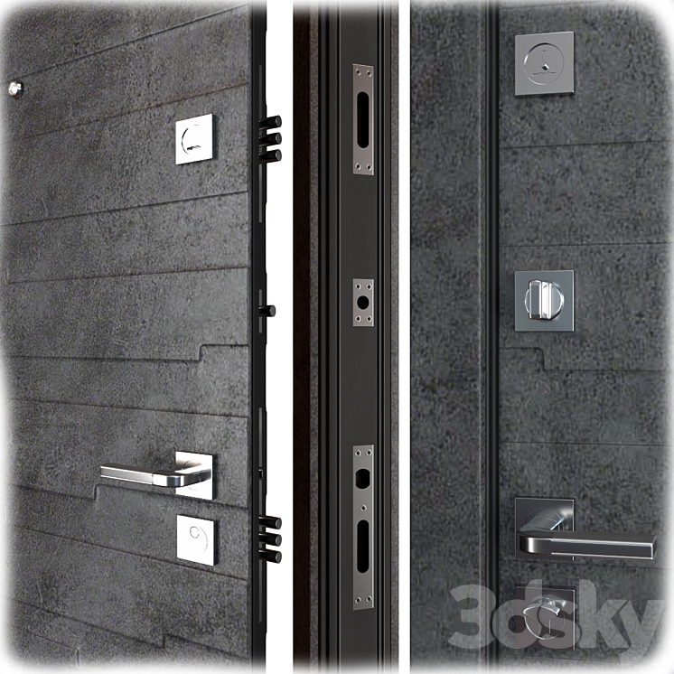 Entrance metal door Senator (Favorit) 3D Model Free