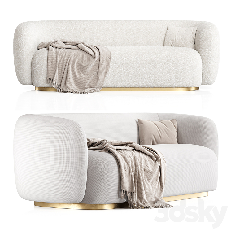 Roxy Sofa By Eichholtz 3DS Max Model - thumbnail 2