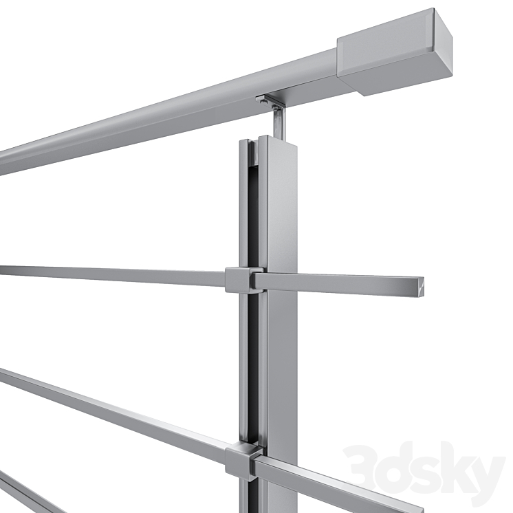 Metal Railing 3D Model Free