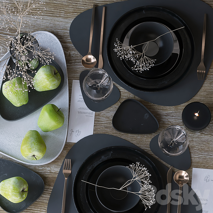 Table setting 71 3DS Max - thumbnail 2