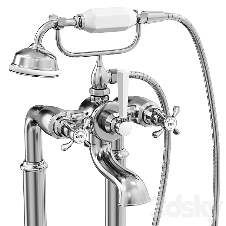 Jacob Delafon CLÉO 1889 floor-mounted bath mixer 3D Model