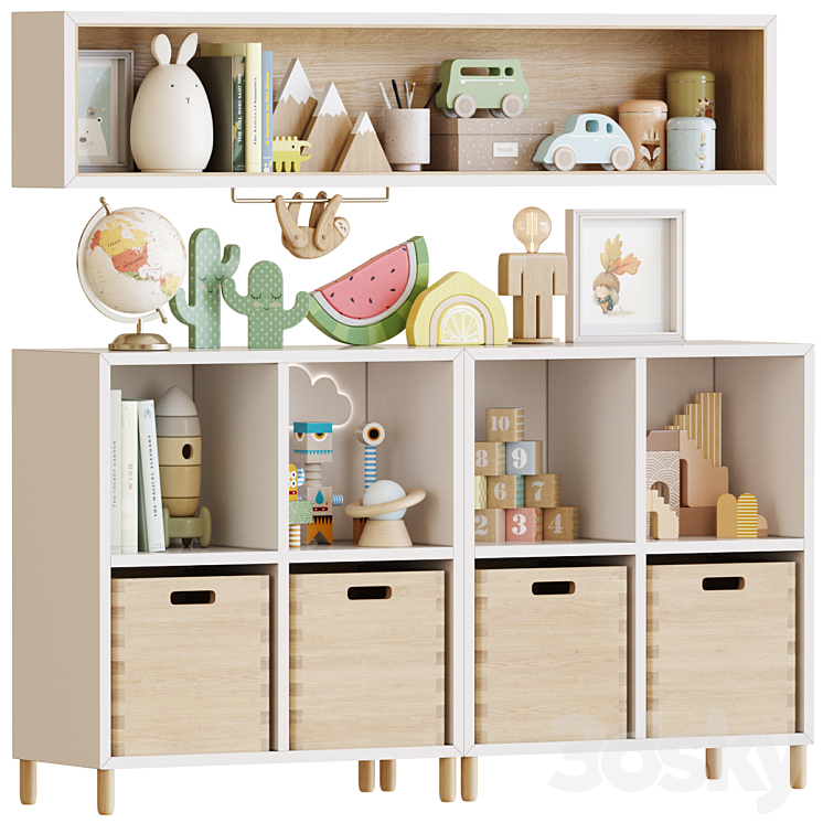Child Room Decor-14 3D Model Free