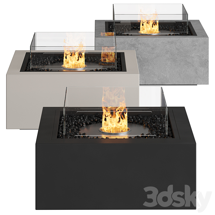 EcoSmart Fire | Fireplace 3D Model Free