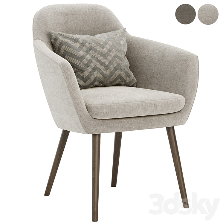 SAIBA Easy chair by Herman Miller 3DS Max - thumbnail 1
