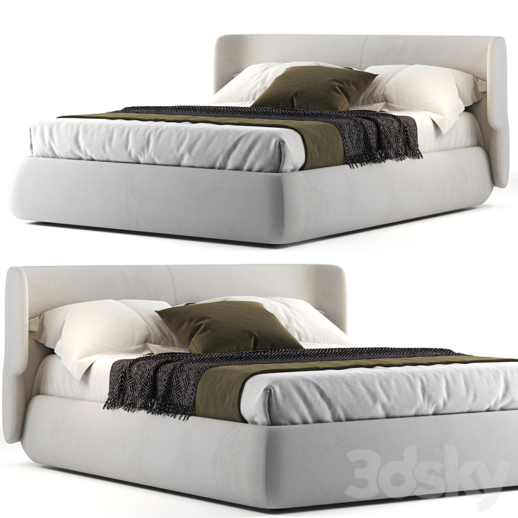 Ditre Italia CLAIRE BED 3DS Max - thumbnail 1