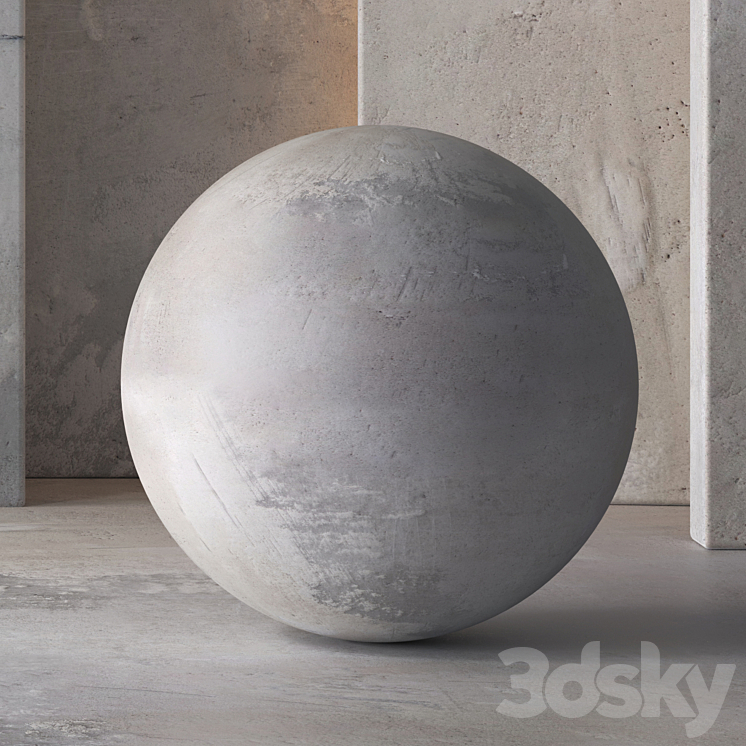 Plaster Material (Seamless - Tileable) Dr CG 02 3D Model