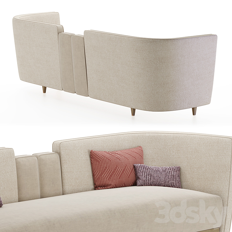 Frato sofa Gstaad 3DS Max Model - thumbnail 2