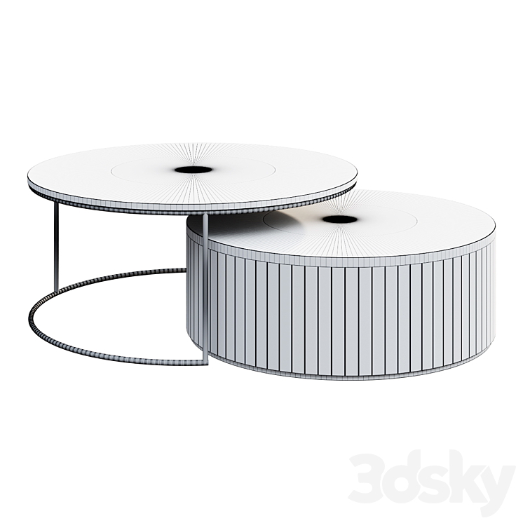 Coffee table BOLDIN coffee table 3DS Max Model - thumbnail 2