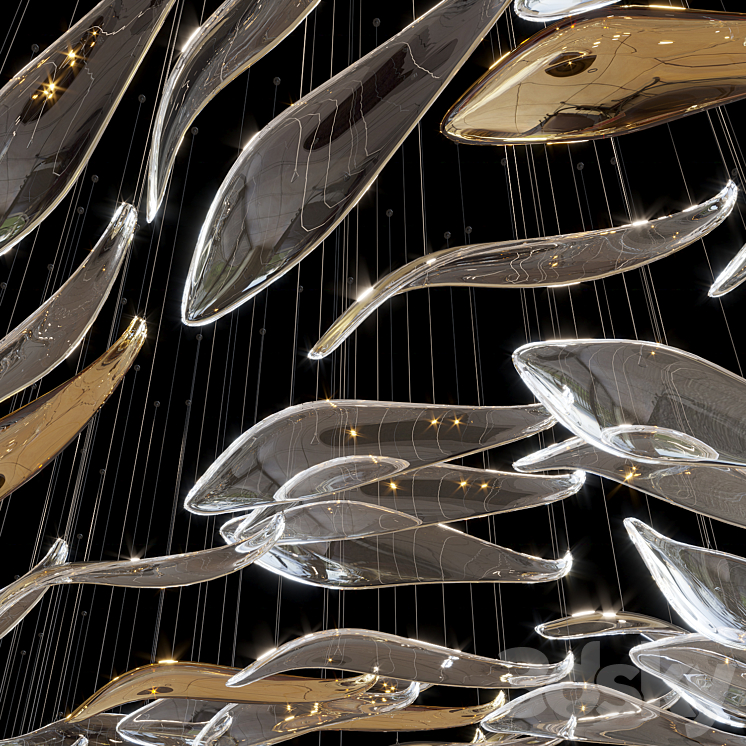 Hanging arrangement Vargov Design - Swarm 3D Model Free
