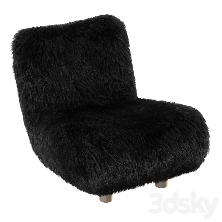Konichin Chair Fur 3DS Max Model - thumbnail 1