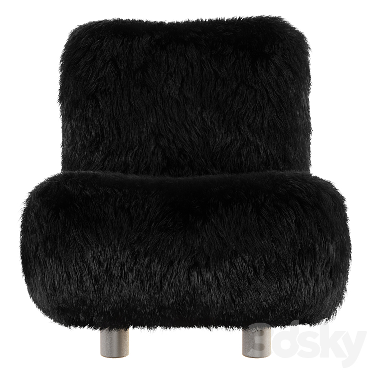 Konichin Chair Fur 3DS Max Model - thumbnail 2