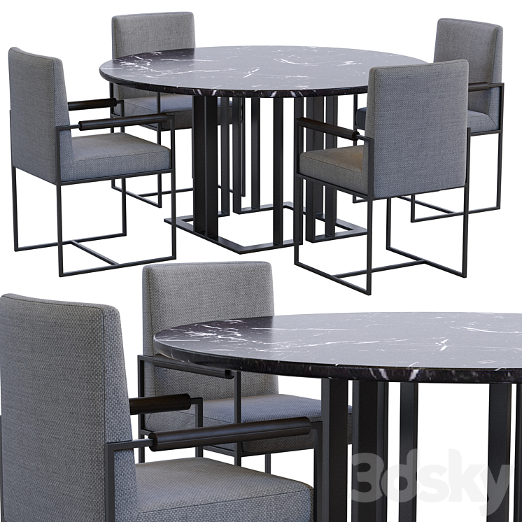 Charlie Table by Meridiani 3DS Max Model - thumbnail 1
