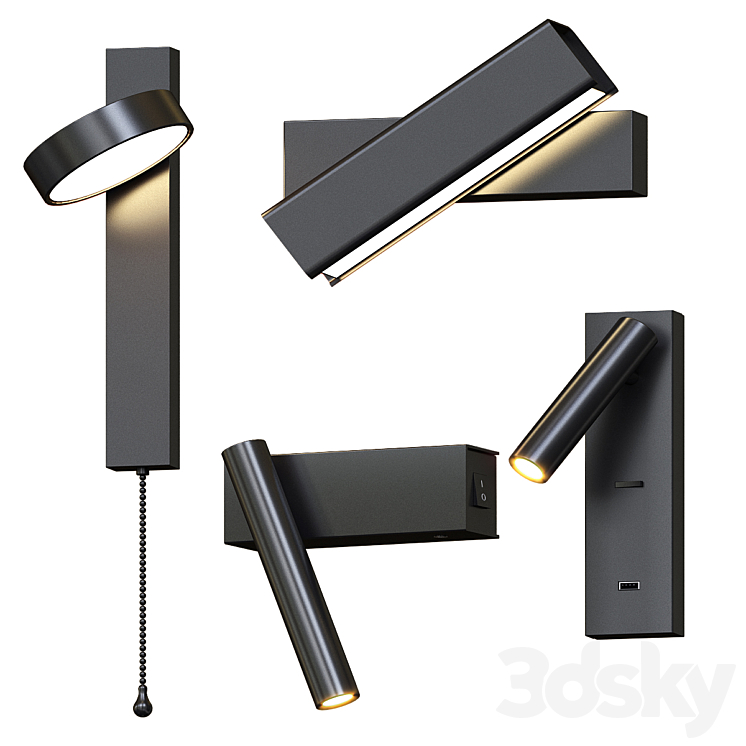 Litfad Wall Lamps 3DS Max - thumbnail 1