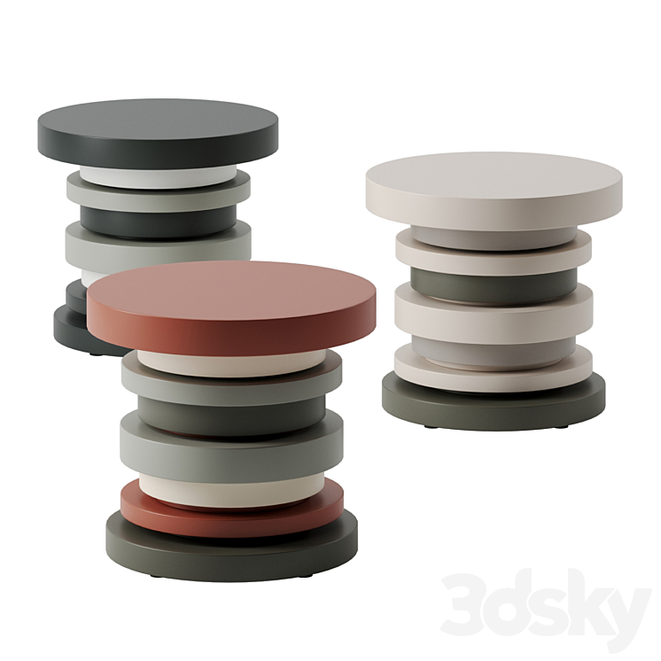 33 side table By Tomasella 3DS Max - thumbnail 1