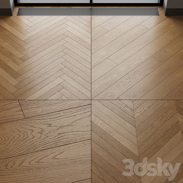 Wood floor Toned Oak 3D Model